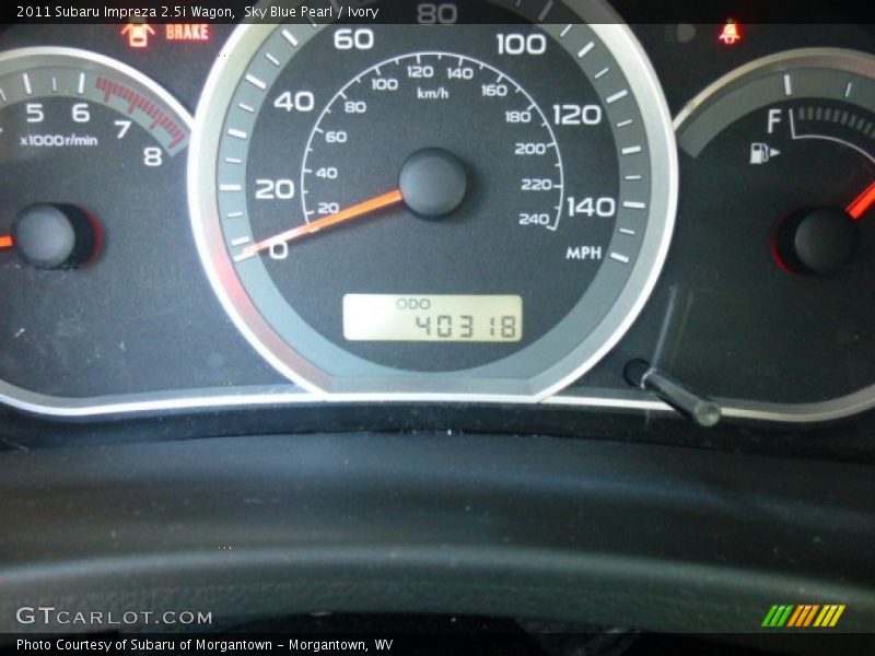 Sky Blue Pearl / Ivory 2011 Subaru Impreza 2.5i Wagon