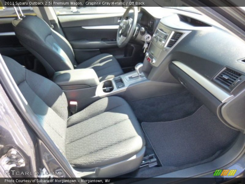 Graphite Gray Metallic / Off Black 2011 Subaru Outback 2.5i Premium Wagon