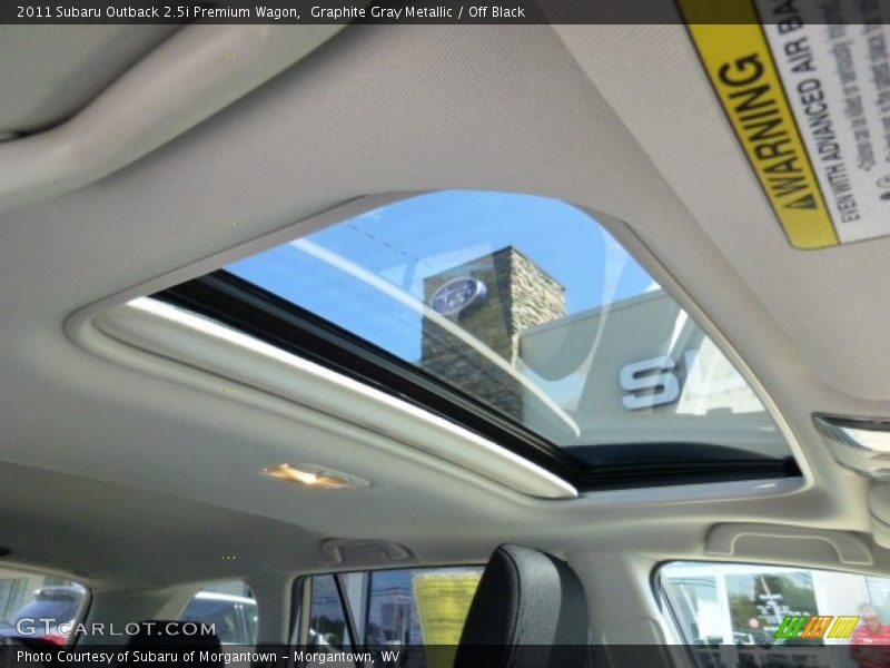 Graphite Gray Metallic / Off Black 2011 Subaru Outback 2.5i Premium Wagon