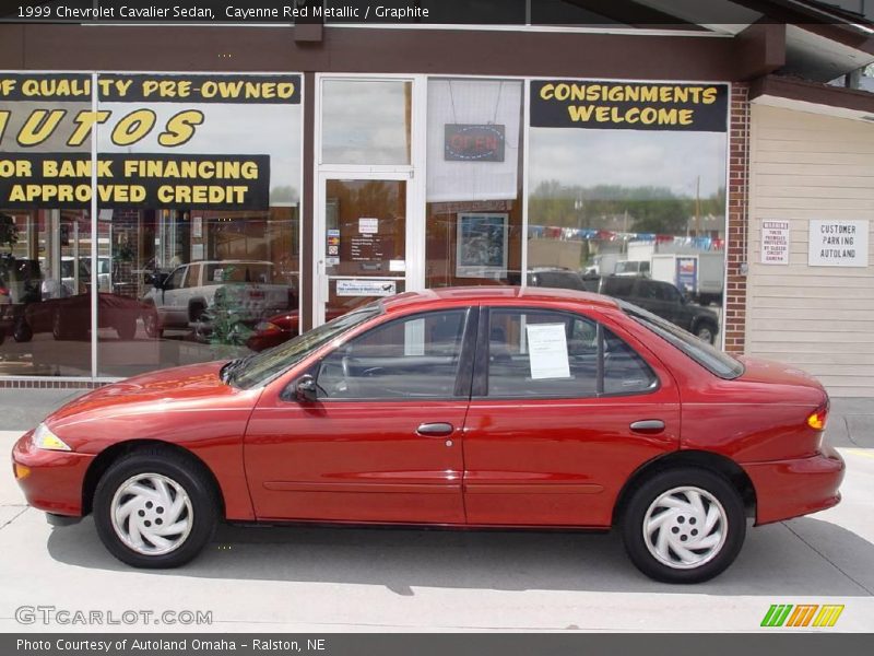 Cayenne Red Metallic / Graphite 1999 Chevrolet Cavalier Sedan