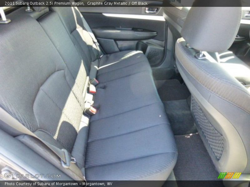 Graphite Gray Metallic / Off Black 2011 Subaru Outback 2.5i Premium Wagon