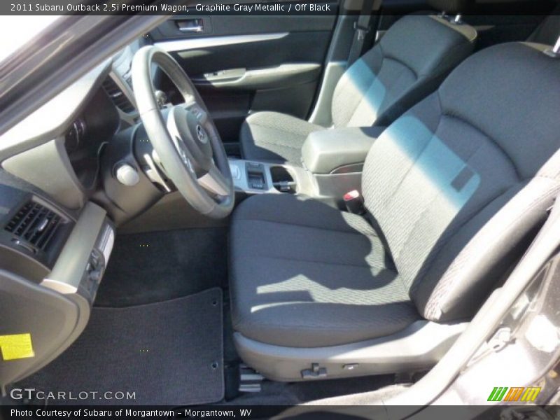 Graphite Gray Metallic / Off Black 2011 Subaru Outback 2.5i Premium Wagon