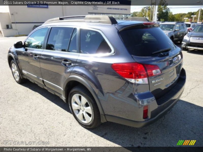 Graphite Gray Metallic / Off Black 2011 Subaru Outback 2.5i Premium Wagon