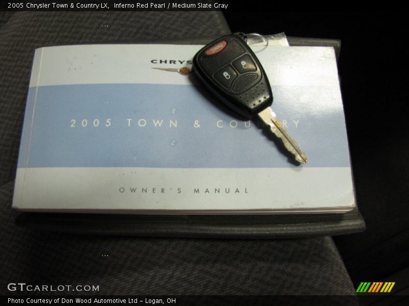 Inferno Red Pearl / Medium Slate Gray 2005 Chrysler Town & Country LX