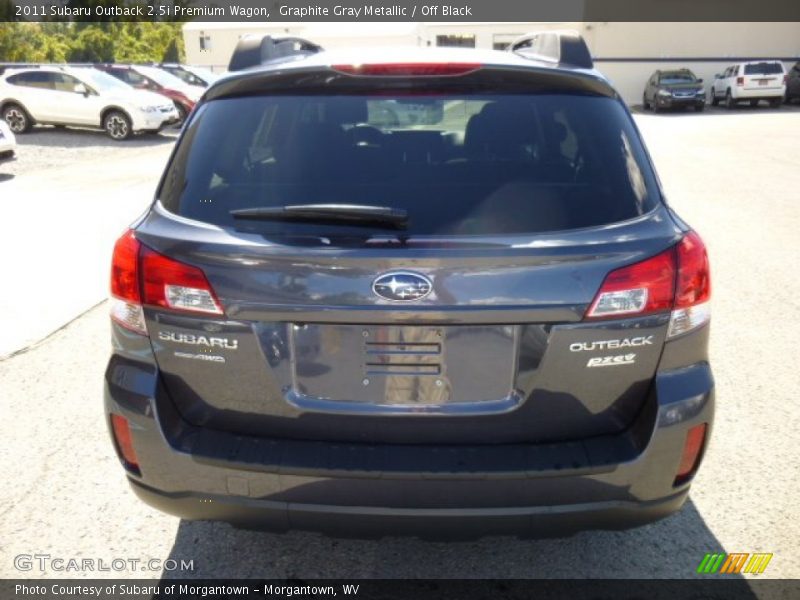 Graphite Gray Metallic / Off Black 2011 Subaru Outback 2.5i Premium Wagon