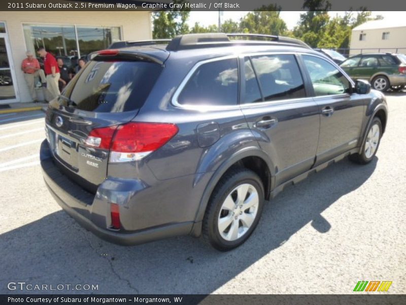 Graphite Gray Metallic / Off Black 2011 Subaru Outback 2.5i Premium Wagon