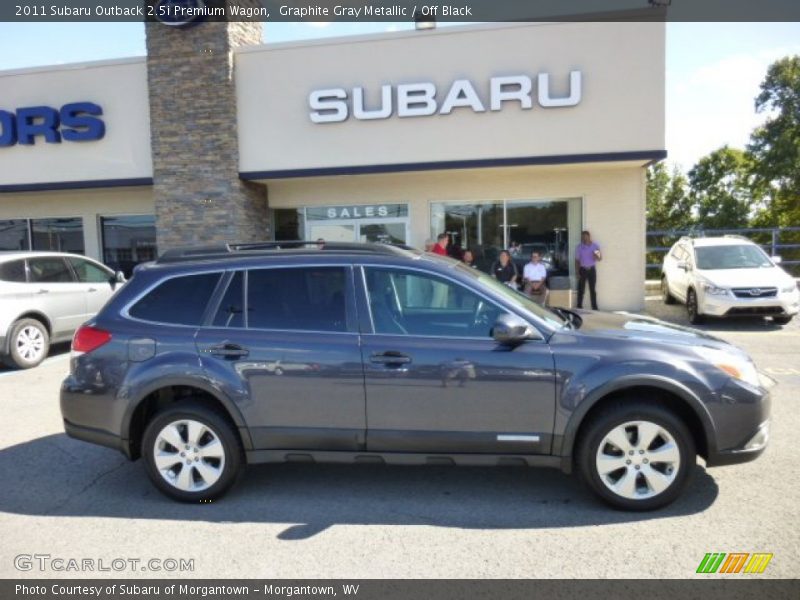 Graphite Gray Metallic / Off Black 2011 Subaru Outback 2.5i Premium Wagon