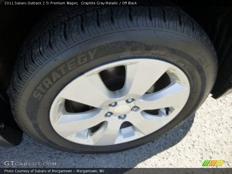 Graphite Gray Metallic / Off Black 2011 Subaru Outback 2.5i Premium Wagon