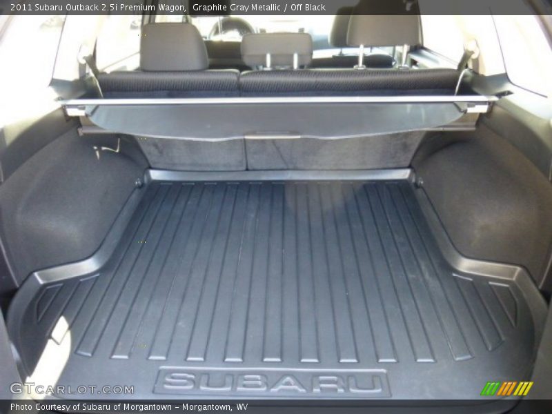 Graphite Gray Metallic / Off Black 2011 Subaru Outback 2.5i Premium Wagon
