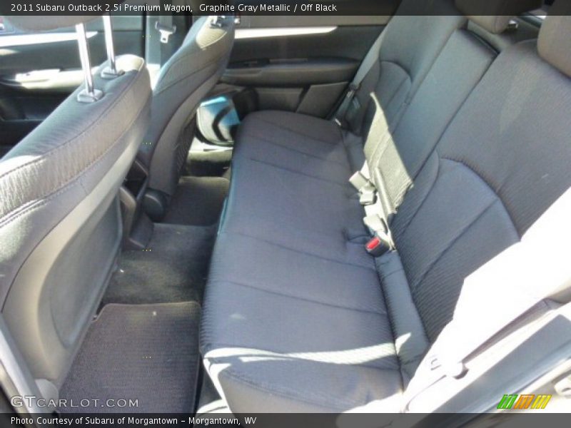 Graphite Gray Metallic / Off Black 2011 Subaru Outback 2.5i Premium Wagon
