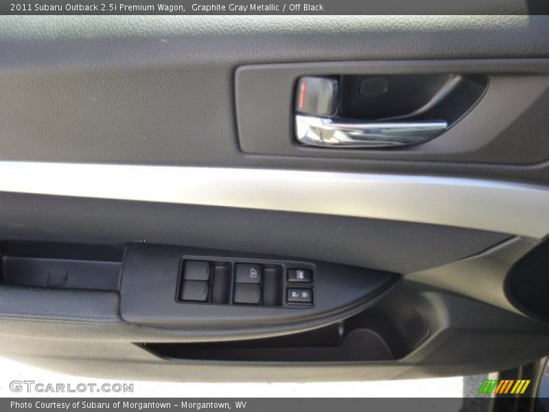 Graphite Gray Metallic / Off Black 2011 Subaru Outback 2.5i Premium Wagon