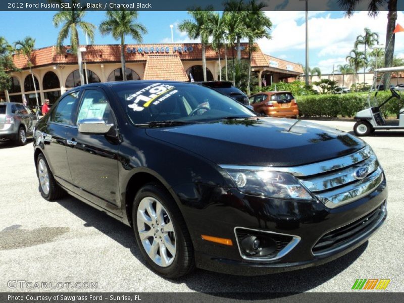 Black / Charcoal Black 2012 Ford Fusion SEL V6