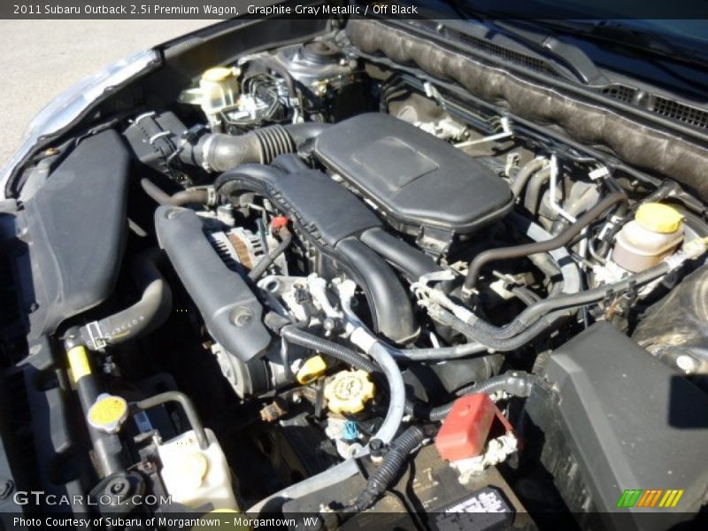 Graphite Gray Metallic / Off Black 2011 Subaru Outback 2.5i Premium Wagon