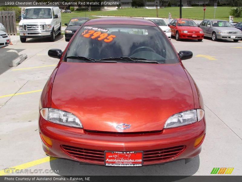 Cayenne Red Metallic / Graphite 1999 Chevrolet Cavalier Sedan