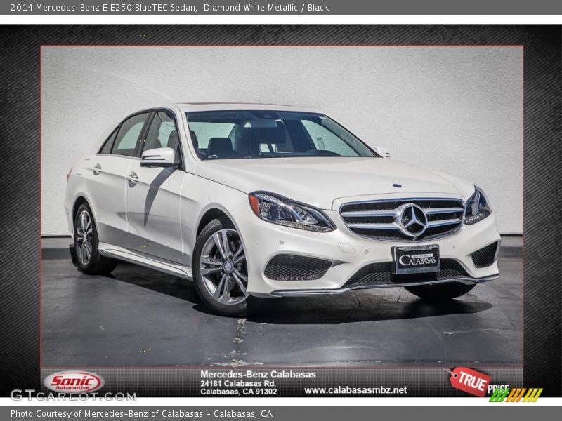 Diamond White Metallic / Black 2014 Mercedes-Benz E E250 BlueTEC Sedan