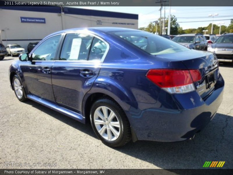 Azurite Blue Pearl / Warm Ivory 2011 Subaru Legacy 2.5i Premium