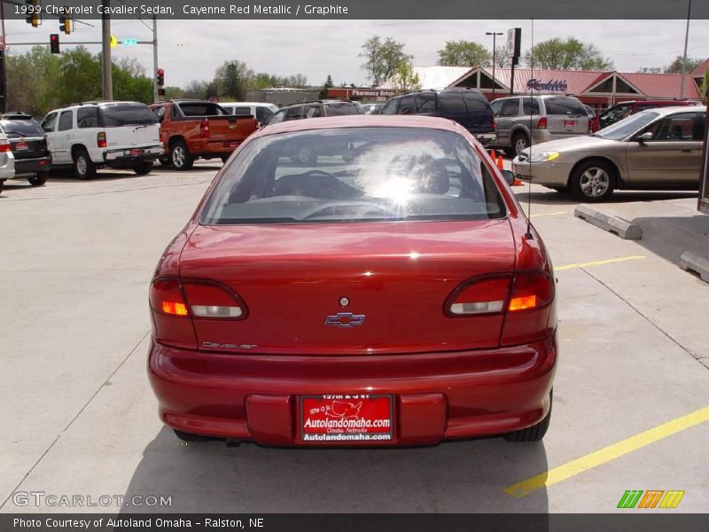 Cayenne Red Metallic / Graphite 1999 Chevrolet Cavalier Sedan