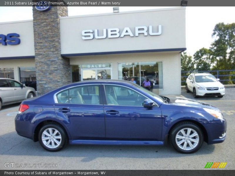 Azurite Blue Pearl / Warm Ivory 2011 Subaru Legacy 2.5i Premium