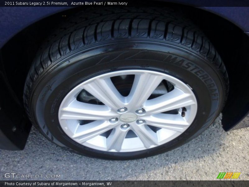 Azurite Blue Pearl / Warm Ivory 2011 Subaru Legacy 2.5i Premium