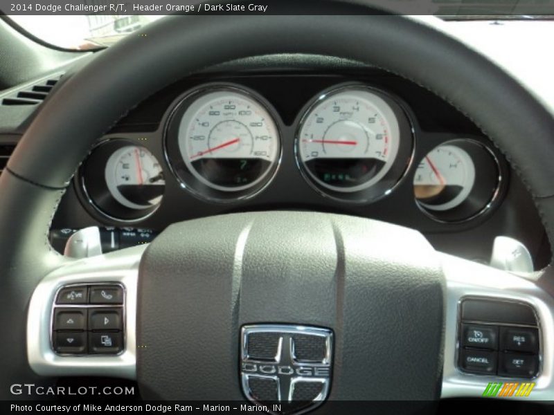 Header Orange / Dark Slate Gray 2014 Dodge Challenger R/T