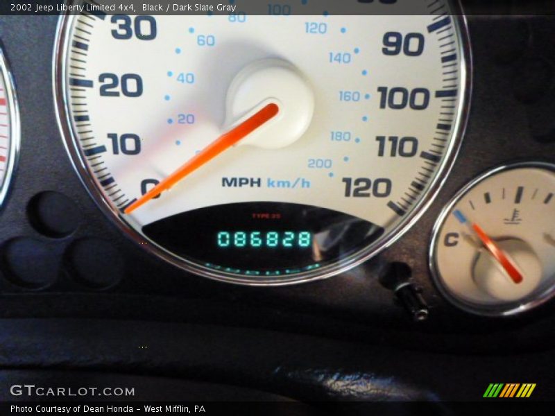 Black / Dark Slate Gray 2002 Jeep Liberty Limited 4x4