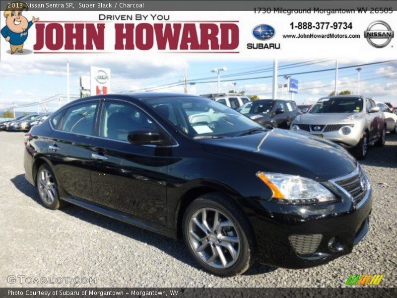 Super Black / Charcoal 2013 Nissan Sentra SR
