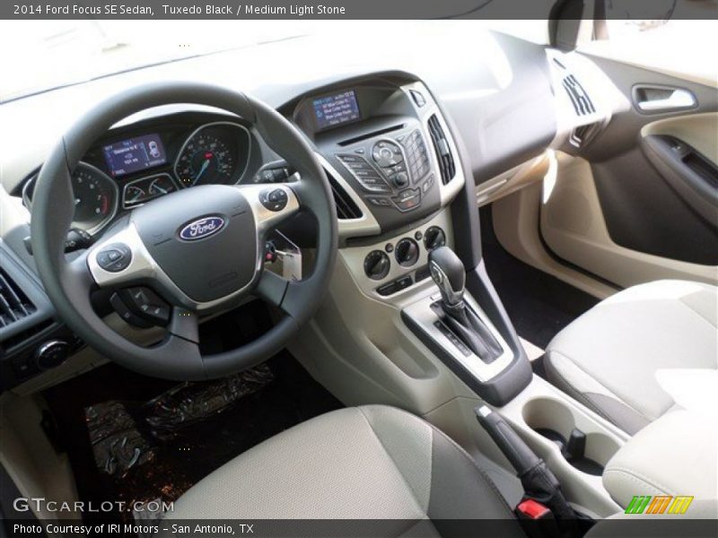 Tuxedo Black / Medium Light Stone 2014 Ford Focus SE Sedan