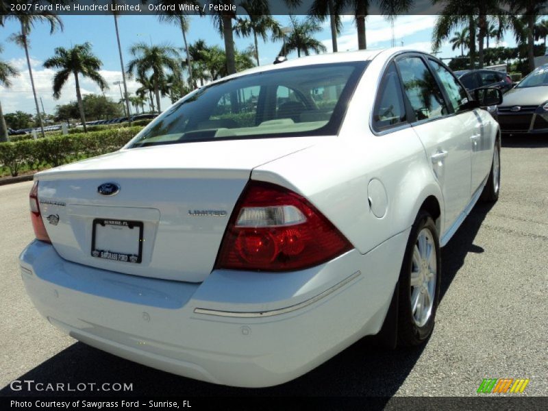 Oxford White / Pebble 2007 Ford Five Hundred Limited