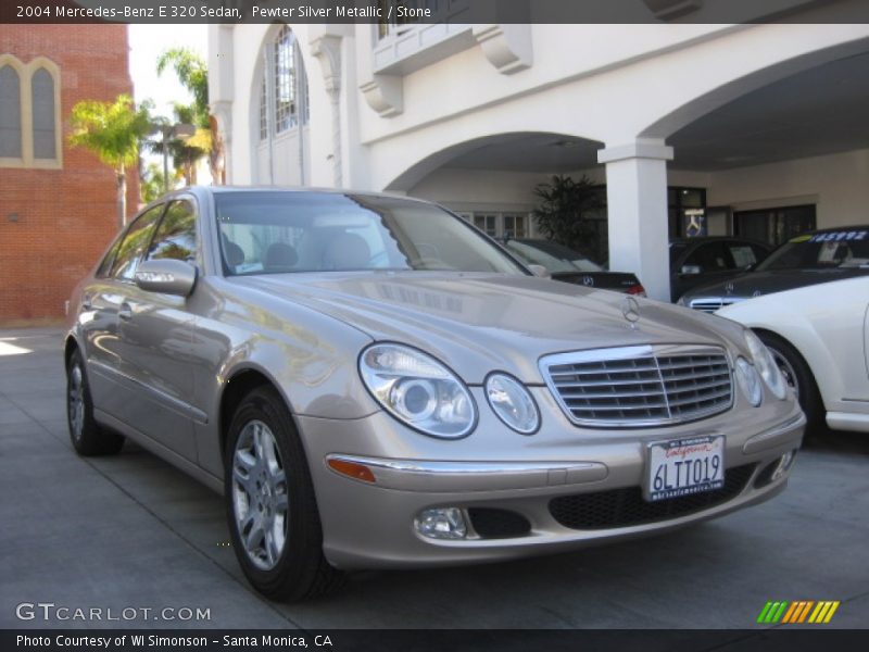 Pewter Silver Metallic / Stone 2004 Mercedes-Benz E 320 Sedan