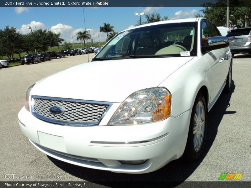 Oxford White / Pebble 2007 Ford Five Hundred Limited