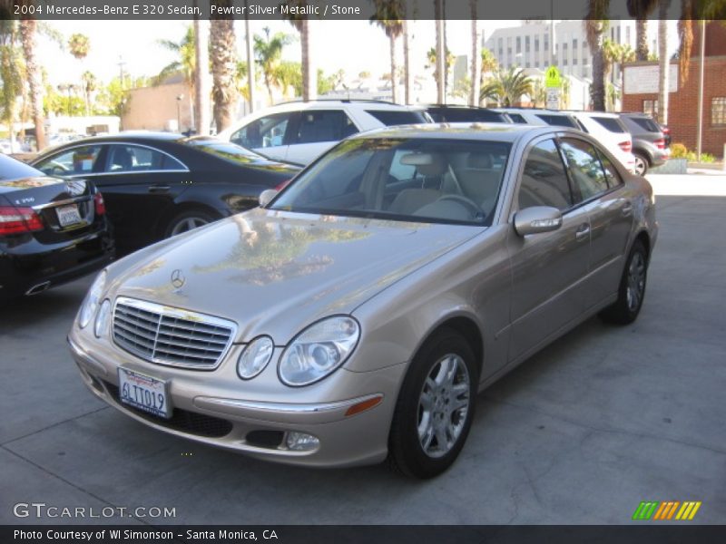 Pewter Silver Metallic / Stone 2004 Mercedes-Benz E 320 Sedan