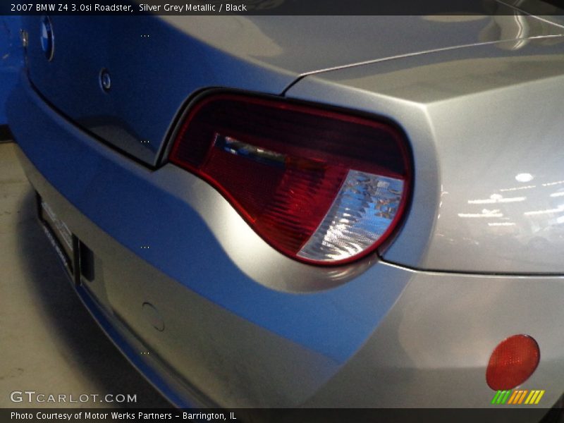 Silver Grey Metallic / Black 2007 BMW Z4 3.0si Roadster