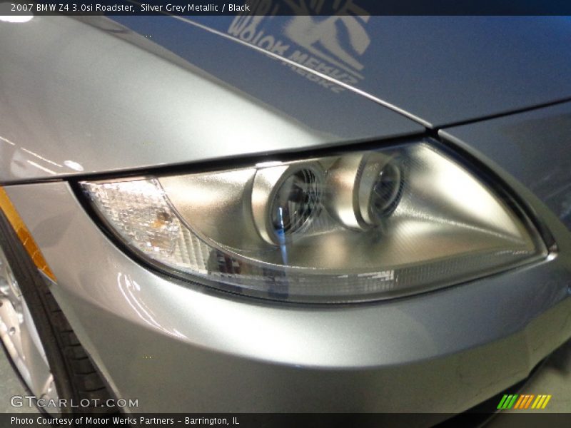 Silver Grey Metallic / Black 2007 BMW Z4 3.0si Roadster