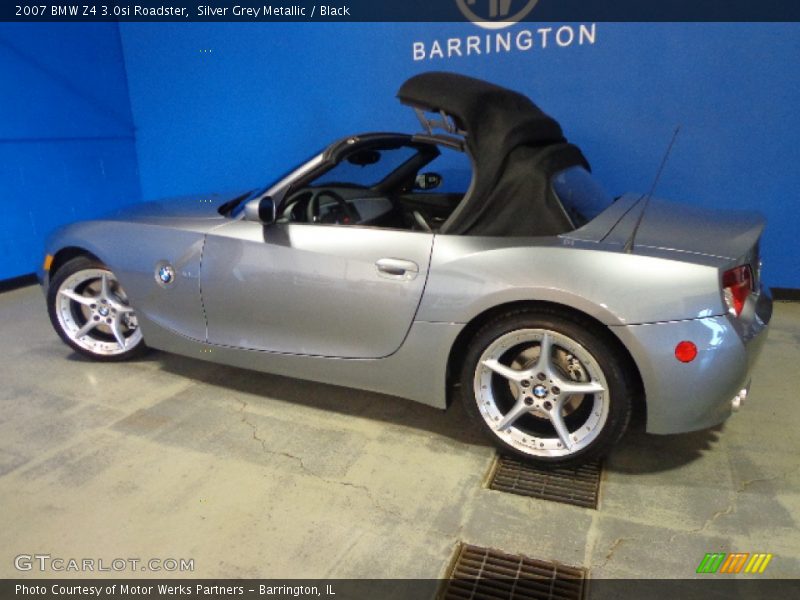 Silver Grey Metallic / Black 2007 BMW Z4 3.0si Roadster
