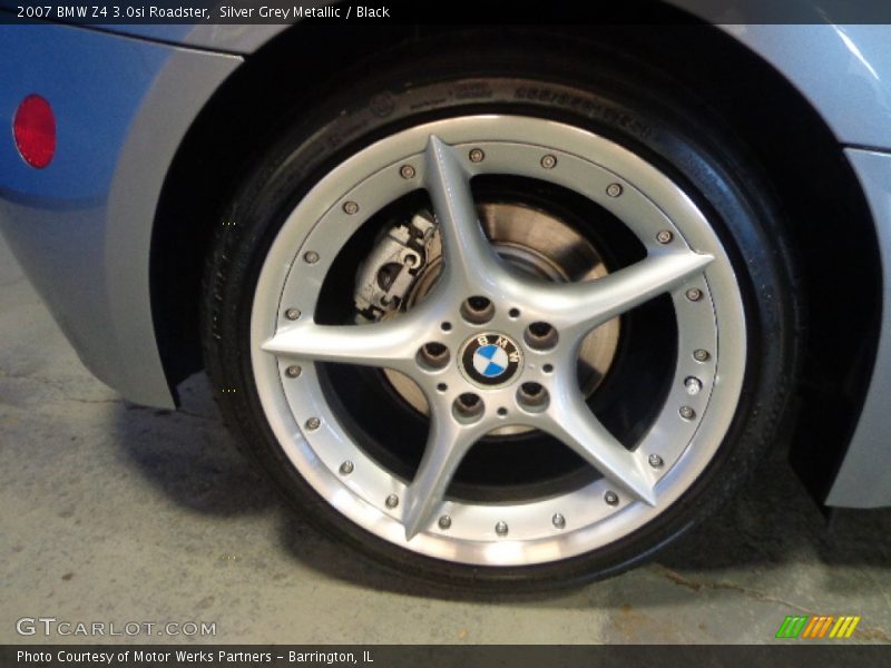 Silver Grey Metallic / Black 2007 BMW Z4 3.0si Roadster