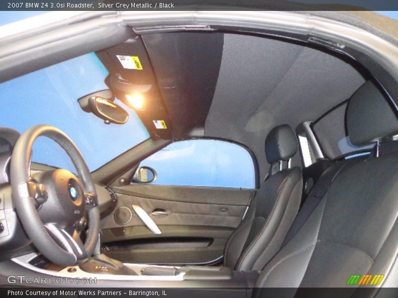 Silver Grey Metallic / Black 2007 BMW Z4 3.0si Roadster