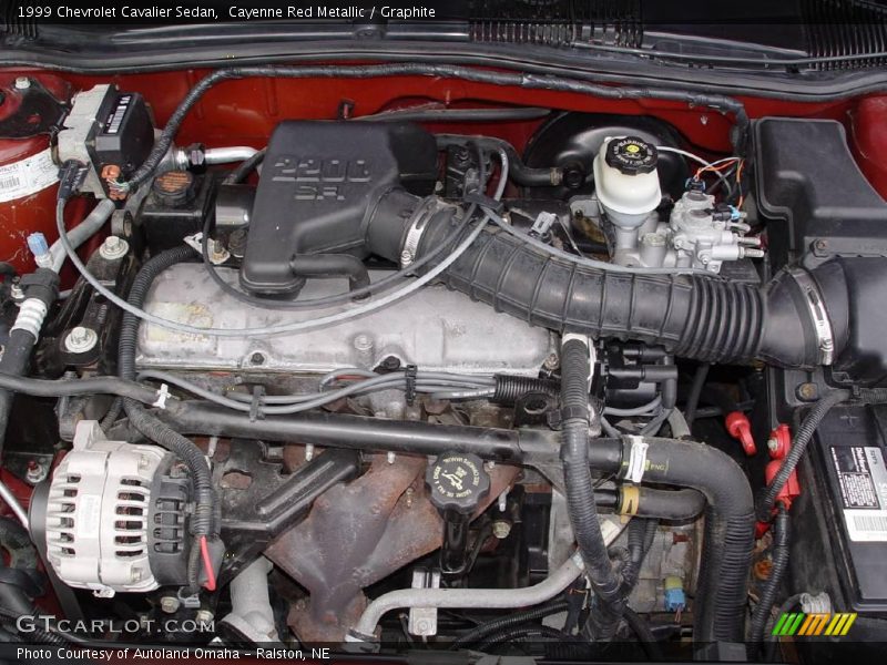 Cayenne Red Metallic / Graphite 1999 Chevrolet Cavalier Sedan