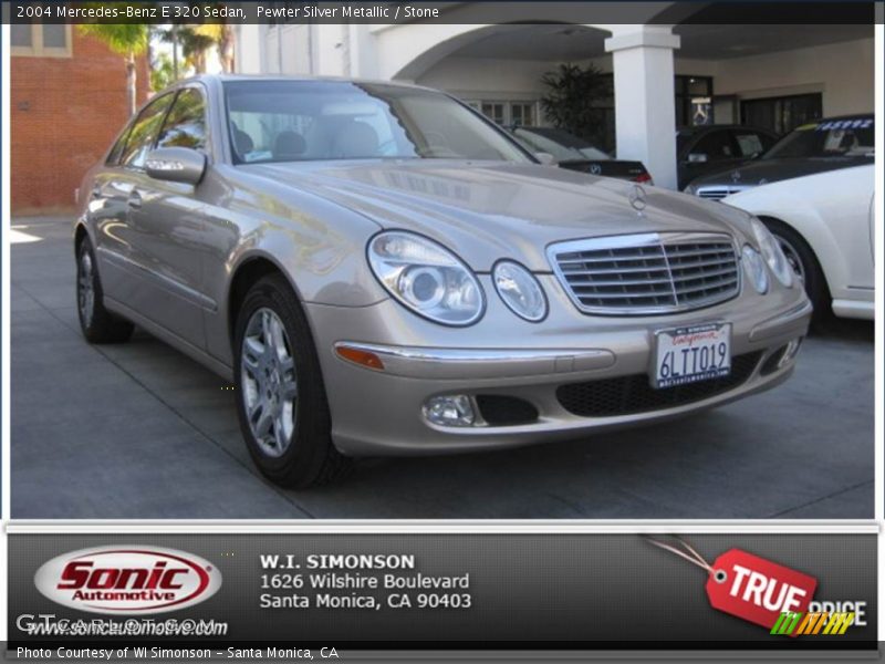 Pewter Silver Metallic / Stone 2004 Mercedes-Benz E 320 Sedan