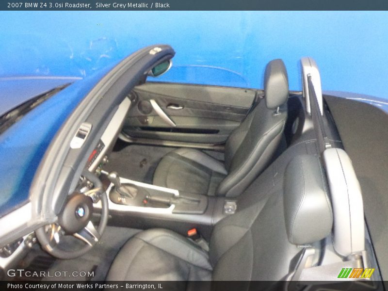 Silver Grey Metallic / Black 2007 BMW Z4 3.0si Roadster