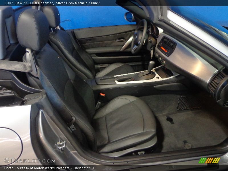 Silver Grey Metallic / Black 2007 BMW Z4 3.0si Roadster