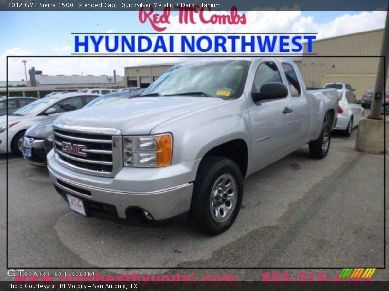 Quicksilver Metallic / Dark Titanium 2012 GMC Sierra 1500 Extended Cab