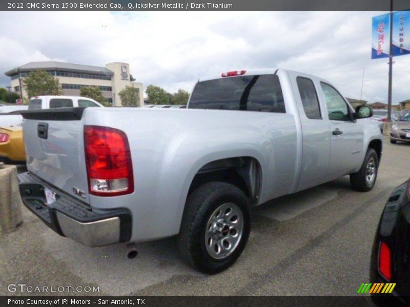 Quicksilver Metallic / Dark Titanium 2012 GMC Sierra 1500 Extended Cab