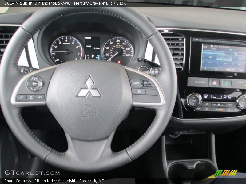 Mercury Gray Metallic / Black 2014 Mitsubishi Outlander SE S-AWC