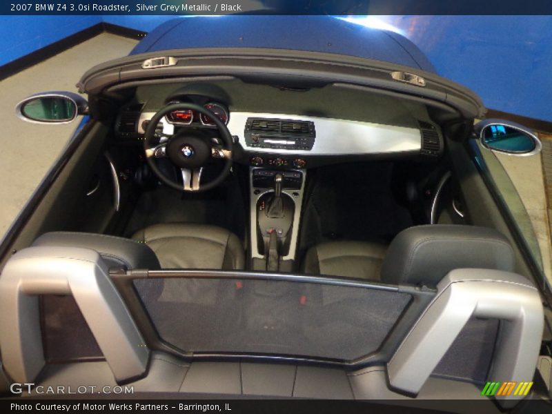 Silver Grey Metallic / Black 2007 BMW Z4 3.0si Roadster