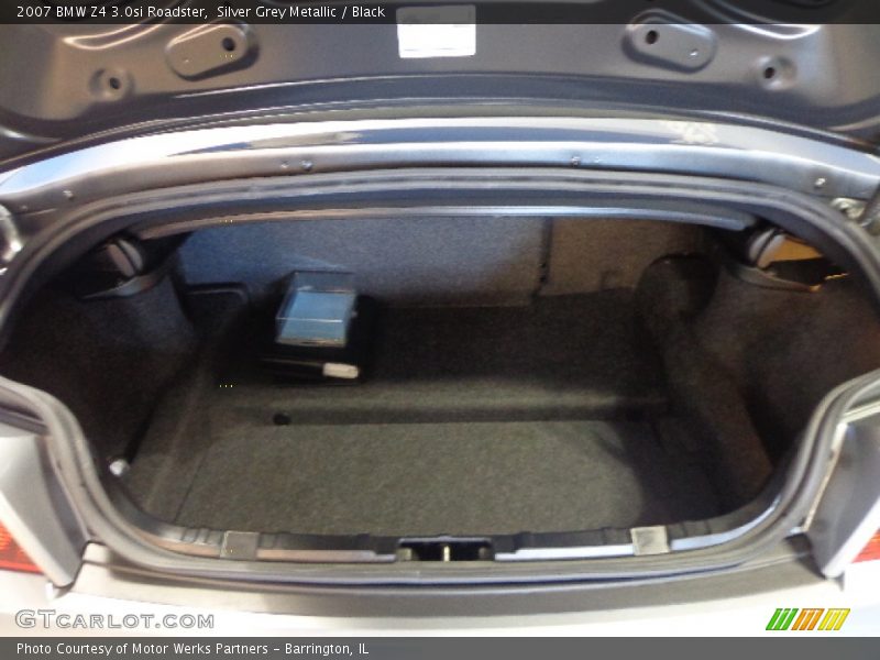 Silver Grey Metallic / Black 2007 BMW Z4 3.0si Roadster