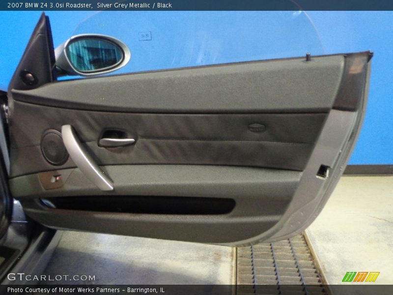 Silver Grey Metallic / Black 2007 BMW Z4 3.0si Roadster