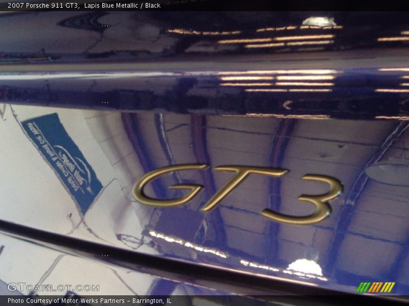 Lapis Blue Metallic / Black 2007 Porsche 911 GT3