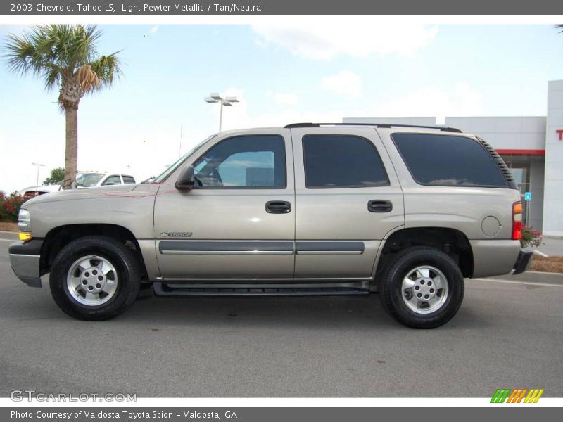 Light Pewter Metallic / Tan/Neutral 2003 Chevrolet Tahoe LS
