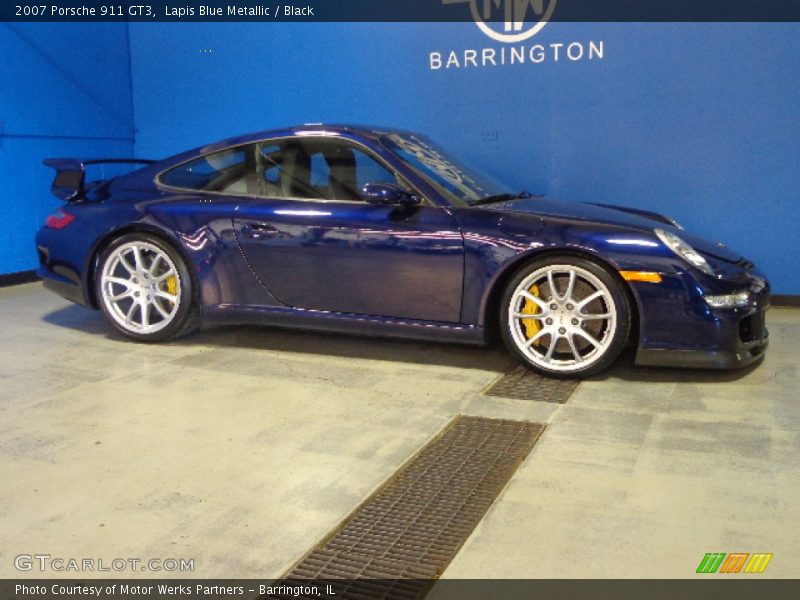 Lapis Blue Metallic / Black 2007 Porsche 911 GT3