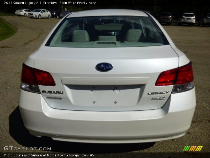 Satin White Pearl / Ivory 2014 Subaru Legacy 2.5i Premium